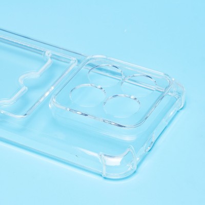 Чехол-накладка для Xiaomi 14 Pro (прозрачный) - SC278 с картхолдером Чехол-накладка для Xiaomi 14 Pro (прозрачный) - SC278 с картхолдером