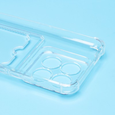 Чехол-накладка для Xiaomi 14 Pro (прозрачный) - SC278 с картхолдером Чехол-накладка для Xiaomi 14 Pro (прозрачный) - SC278 с картхолдером