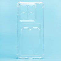 Чехол-накладка для Xiaomi 14T Pro (прозрачный) - SC278 с картхолдером