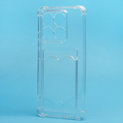 Чехол-накладка для Xiaomi 14T (прозрачный) - SC278 с картхолдером