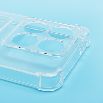 Чехол-накладка для Xiaomi 14T (прозрачный) - SC278 с картхолдером