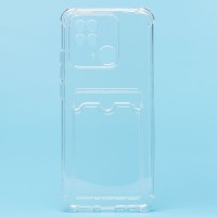 Чехол-накладка для Xiaomi Redmi 10C (прозрачный) - SC278 с картхолдером