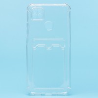 Чехол-накладка для Xiaomi Redmi 9C (прозрачный) - SC278 с картхолдером