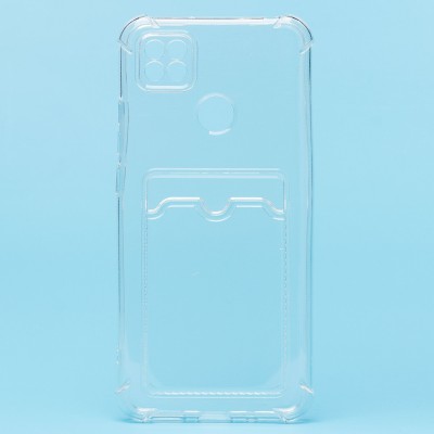 Чехол-накладка для Xiaomi Redmi 9C (прозрачный) - SC278 с картхолдером