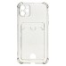 Чехол-накладка для Apple iPhone 11 (черный) - SC300 с картхолдером