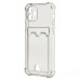 Чехол-накладка для Apple iPhone 12 (черный) - SC300 с картхолдером