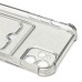 Чехол-накладка для Apple iPhone 12 (черный) - SC300 с картхолдером