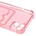 Чехол-накладка для Apple iPhone 13 (розовый) - SC300 с картхолдером