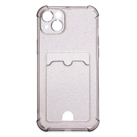 Чехол-накладка для Apple iPhone 14 Plus (черный) - SC300 с картхолдером