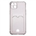 Чехол-накладка для Apple iPhone 14 Plus (черный) - SC300 с картхолдером