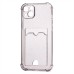 Чехол-накладка для Apple iPhone 14 Plus (черный) - SC300 с картхолдером