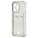 Чехол-накладка для Apple iPhone 14 Pro (черный) - SC300 с картхолдером