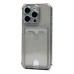 Чехол-накладка для Apple iPhone 15 Pro (черный) - SC300 с картхолдером