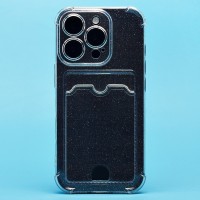 Чехол-накладка для Apple iPhone 16 Pro (белый) - SC300 с картхолдером