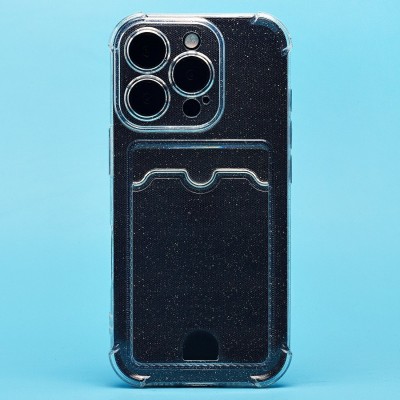 Чехол-накладка для Apple iPhone 16 Pro (белый) - SC300 с картхолдером
