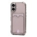 Чехол-накладка для Apple iPhone 16 (черный) - SC300 с картхолдером