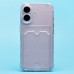 Чехол-накладка для Apple iPhone 16 (белый) - SC300 с картхолдером