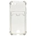 Чехол-накладка для Apple iPhone SE 2020 (черный) - SC300 с картхолдером