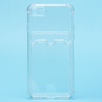 Чехол-накладка для Apple iPhone SE 2020 (белый) - SC300 с картхолдером