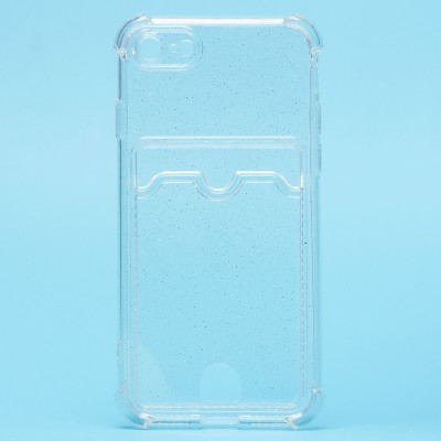 Чехол-накладка для Apple iPhone SE 2020 (белый) - SC300 с картхолдером Чехол-накладка для Apple iPhone SE 2020 (белый) - SC300 с картхолдером