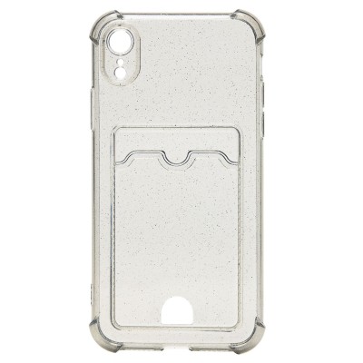 Чехол-накладка для Apple iPhone XR (черный) - SC300 с картхолдером