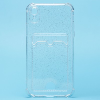 Чехол-накладка для Apple iPhone XR (белый) - SC300 с картхолдером