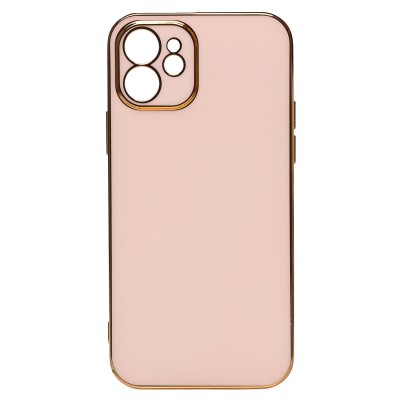 Чехол-накладка для Apple iPhone 12 (светло-розовый) - SC301