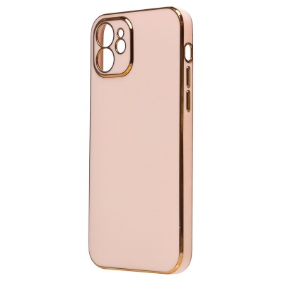 Чехол-накладка для Apple iPhone 12 (светло-розовый) - SC301