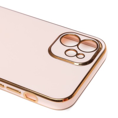 Чехол-накладка для Apple iPhone 12 (светло-розовый) - SC301
