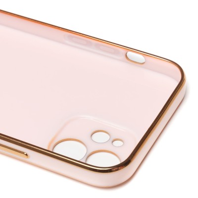 Чехол-накладка для Apple iPhone 12 (светло-розовый) - SC301