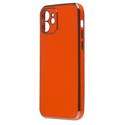 Чехол-накладка для Apple iPhone 12 (оранжевый) - SC301