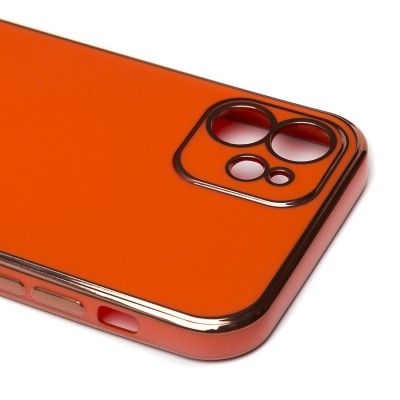 Чехол-накладка для Apple iPhone 12 (оранжевый) - SC301