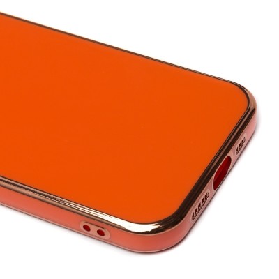 Чехол-накладка для Apple iPhone 12 (оранжевый) - SC301