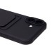 Чехол-накладка для Apple iPhone 16 Plus (черный) - SC304 c картхолдером