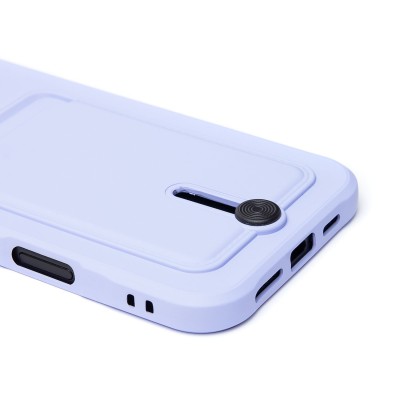 Чехол-накладка для Apple iPhone 16 Plus (светло-фиолетовый) - SC304 c картхолдером