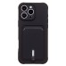 Чехол-накладка для Apple iPhone 16 Pro Max (черный) - SC304 c картхолдером