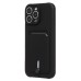 Чехол-накладка для Apple iPhone 16 Pro Max (черный) - SC304 c картхолдером