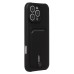 Чехол-накладка для Apple iPhone 16 Pro Max (черный) - SC304 c картхолдером