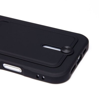 Чехол-накладка для Apple iPhone 16 Pro Max (черный) - SC304 c картхолдером