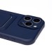 Чехол-накладка для Apple iPhone 16 Pro Max (темно-синий) - SC304 c картхолдером