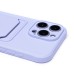 Чехол-накладка для Apple iPhone 16 Pro Max (светло-фиолетовый) - SC304 c картхолдером