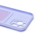 Чехол-накладка для Apple iPhone 16 Pro Max (светло-фиолетовый) - SC304 c картхолдером