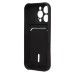 Чехол-накладка для Apple iPhone 16 Pro (черный) - SC304 c картхолдером