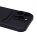 Чехол-накладка для Apple iPhone 16 Pro (черный) - SC304 c картхолдером