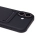 Чехол-накладка для Apple iPhone 16 (черный) - SC304 c картхолдером