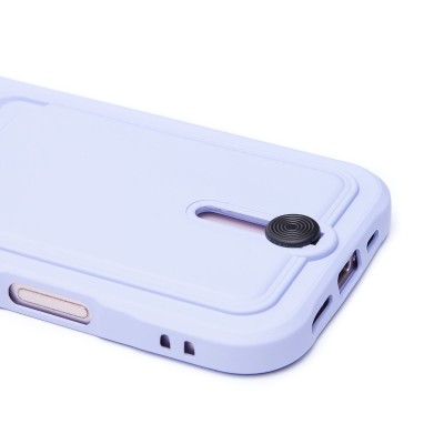 Чехол-накладка для Apple iPhone 16 (светло-фиолетовый) - SC304 c картхолдером