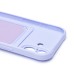 Чехол-накладка для Apple iPhone 16 (светло-фиолетовый) - SC304 c картхолдером