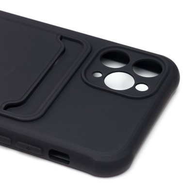 Чехол-накладка для Apple iPhone 11 Pro (черный) - SC304 с картхолдером