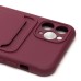 Чехол-накладка для Apple iPhone 11 Pro (бордовый) - SC304 с картхолдером