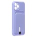 Чехол-накладка для Apple iPhone 11 Pro (темно-фиолетовый) - SC304 с картхолдером